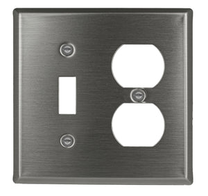 Decorative Metal Traditional Satin Nickel Wall Plate - 2-167R4BN