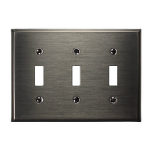 Load image into Gallery viewer, Decorative Metal Traditional Satin Nickel Wall Plate - 2-167RBN
