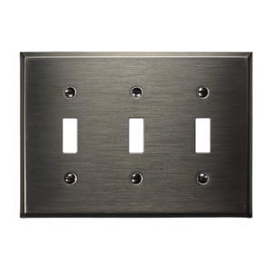 Decorative Metal Traditional Satin Nickel Wall Plate - 2-167R4BN