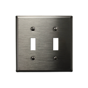 Decorative Metal Traditional Satin Nickel Wall Plate - 2-167R4BN