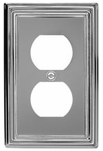 Load image into Gallery viewer, Decorative Metal Polished Chrome &quot;Estate&quot; Wallplate - 2-202RRR
