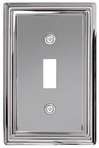 Decorative Metal Polished Chrome "Estate" Wallplate - 2-202RRR