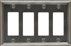 Pewter Estate Wallplate Switch Plate - 2-204RRRR