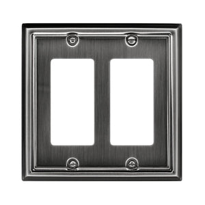 Pewter Estate Wallplate Switch Plate - 2-204RRRR