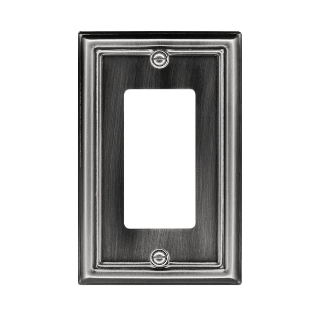 Pewter Estate Single Rocker Wall-plate Switch Plate