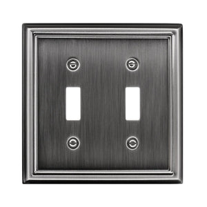 Pewter Estate Wallplate Switch Plate - 2-204RRR