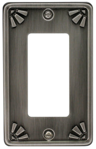 Contoured Metal "Studio Pewter" Wallplate - 2-212TT