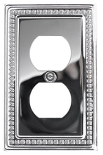 Load image into Gallery viewer, Vintage Polished Chrome Single Duplex Wall Plate
