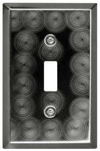 Decorative Metal Techno Pewter Wallplate 2-301 1 Toggle