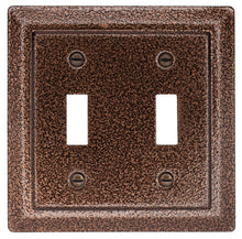 Load image into Gallery viewer, Decorative Metal Weathered Copper Bronze Wallplates - 2-408TT
