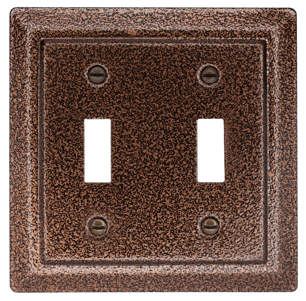 Decorative Metal Weathered Copper Bronze Wallplates - 2-408TT