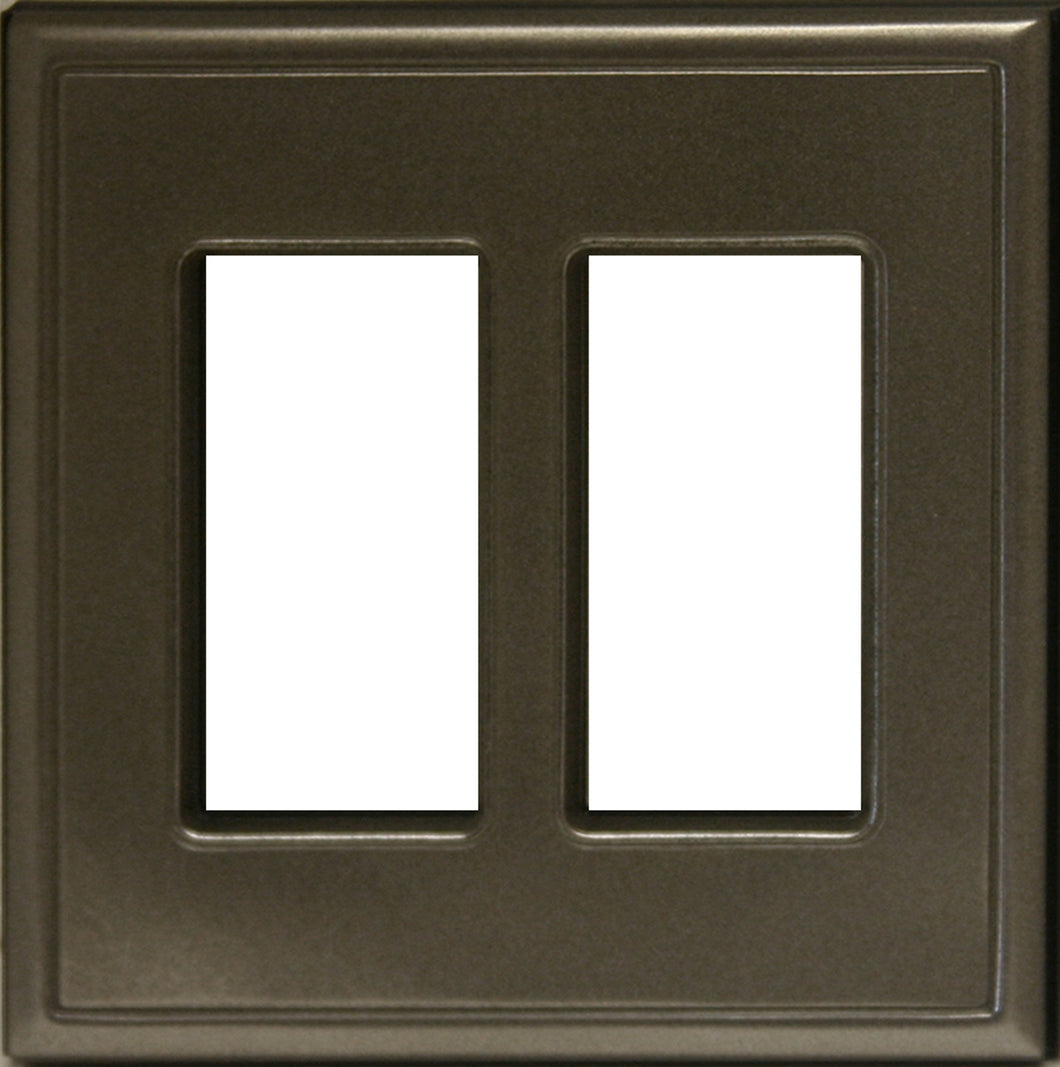 Metal Screwless Brushed Nickel Wallplate - 20-2024RR