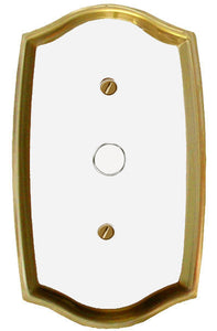 Decorative Brass Wall Plates with White Centre - 2021TTT