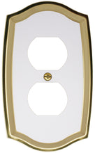 Load image into Gallery viewer, Decorative Brass Wall Plates with White Centre - 2021TTT
