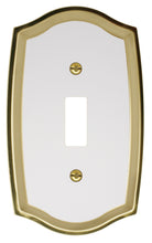 Load image into Gallery viewer, Decorative Brass Wall Plates with White Centre - 2021DIM
