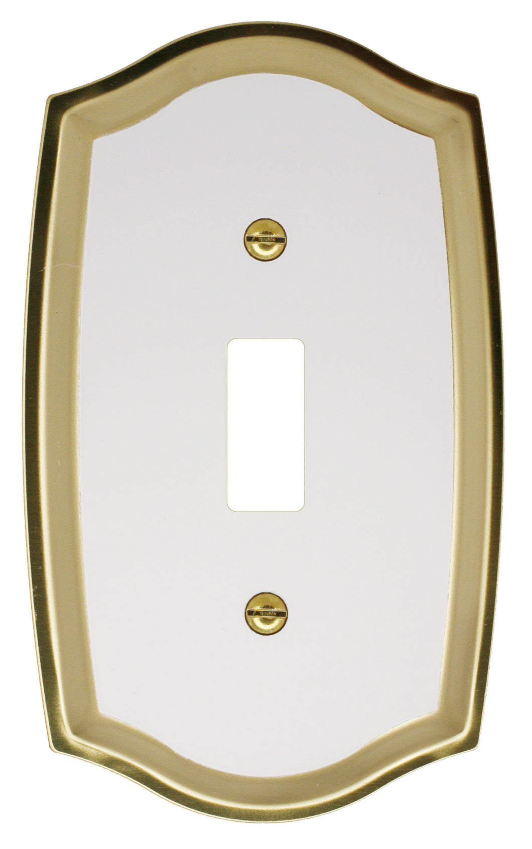 Decorative Brass Wall Plates with White Centre - 2021B