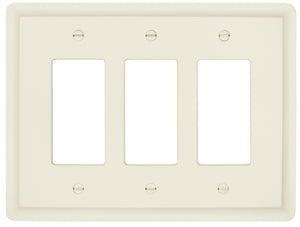 Solid White Satin Wood Wall Plate - 29-200TT