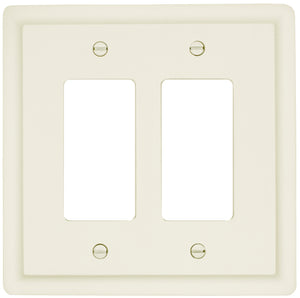 Solid White Satin Wood Wall Plate - 29-200RR