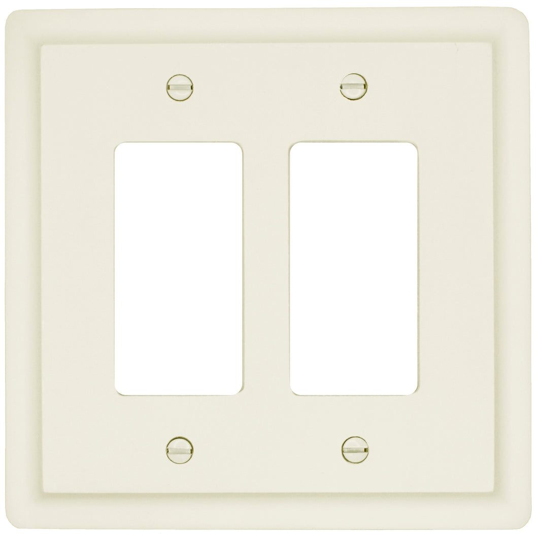 Solid White Satin Wood Wall Plate - 29-200RR