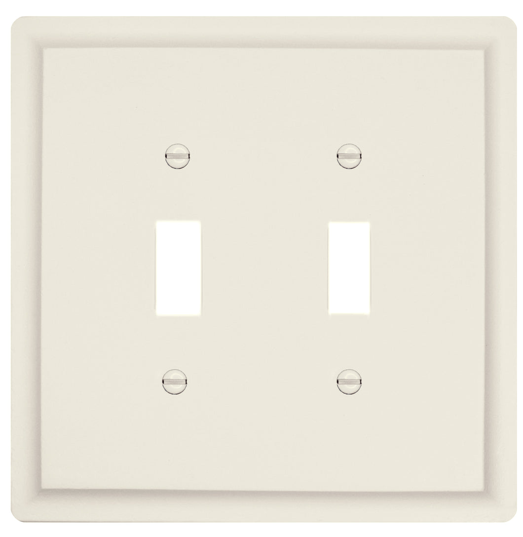 Solid White Satin Wood Wall Plate - 29-200TT