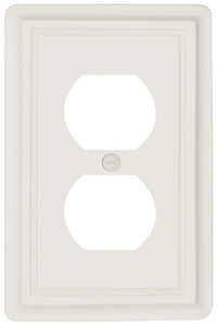 Petal White Solid Wood Wall Plate - 29-205TT