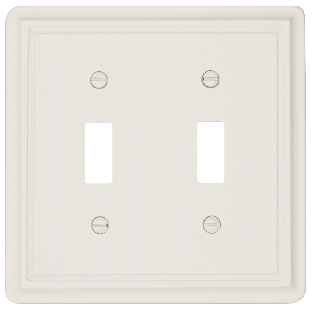 Petal White Solid Wood Wall Plate - 29-205TT