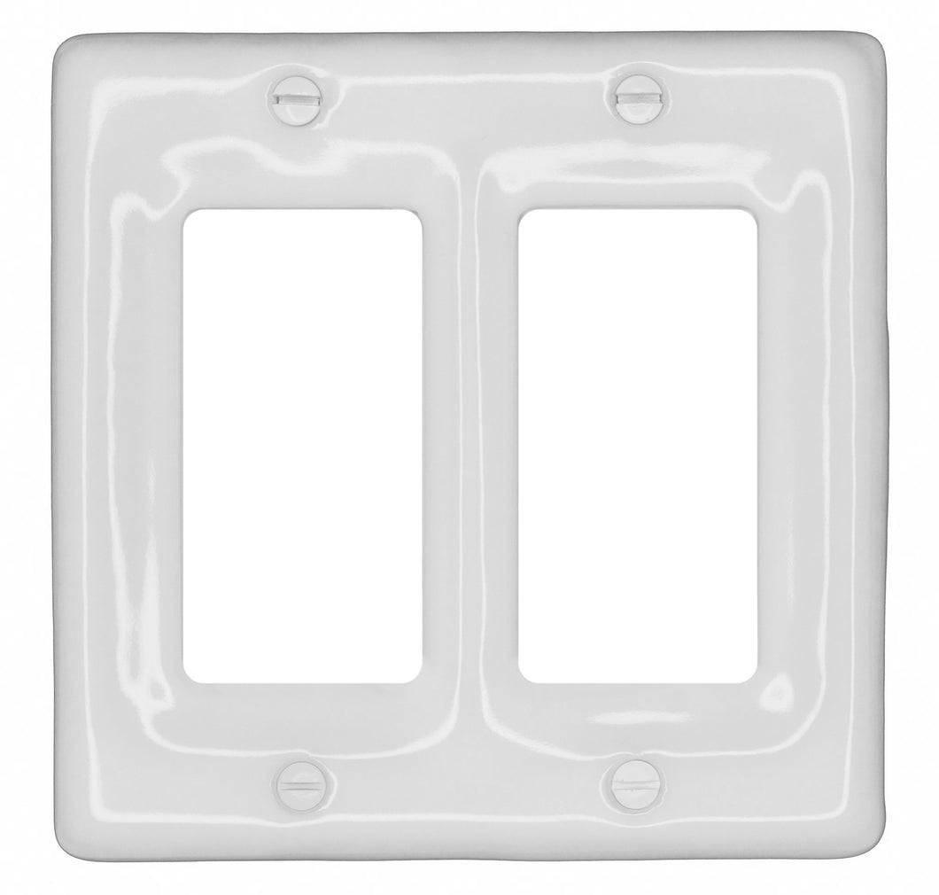 Solid White Porcelain Wall Plate - 3002RR