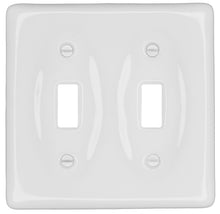 Load image into Gallery viewer, Solid White Porcelain Wall Plate - 3002TD
