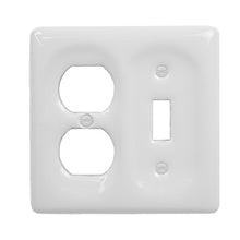 Load image into Gallery viewer, Solid White Porcelain Wall Plate - 3002TD
