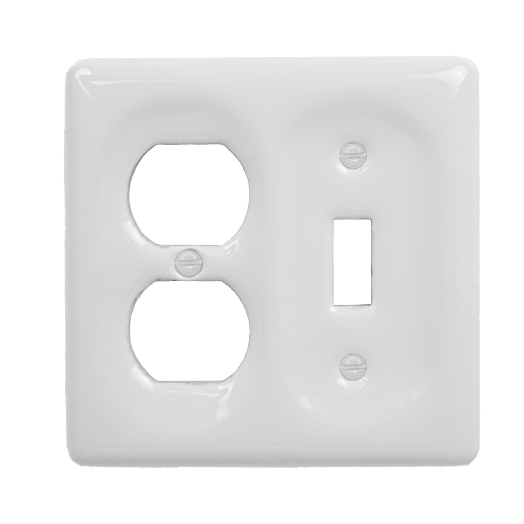 Solid White Porcelain Wall Plate - 3002TD