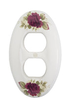 Load image into Gallery viewer, Red Roses Porcelain / Ceramic Oval Wall Plate - 3027T
