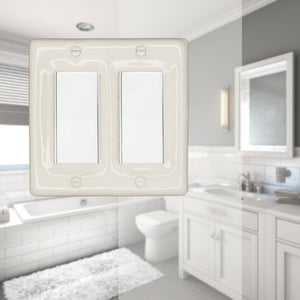 Solid White Porcelain Wall Plate - 3002RR