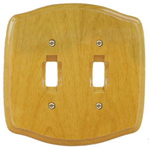 Old Country Honey Oak Solid Wood Wall Plate - 4-301