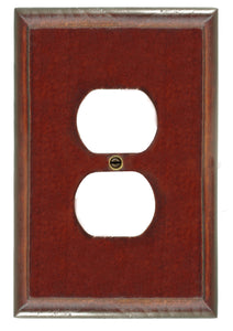 Dark Cherry Solid Wood Wall Plate - 4-407