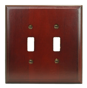 Dark Cherry Solid Wood Wall Plate - 4-407