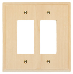 Solid Traditional Unfinished Wood Wall Plate - 4-411TT