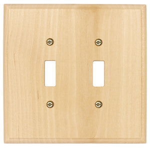 Solid Traditional Unfinished Wood Wall Plate - 4-411TT