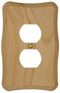 Solid Provincial Unfinished Wood Wall Plate - 4-420RR