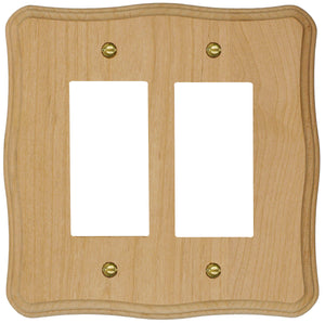 Solid Provincial Unfinished Wood Wall Plate - 4-420RR