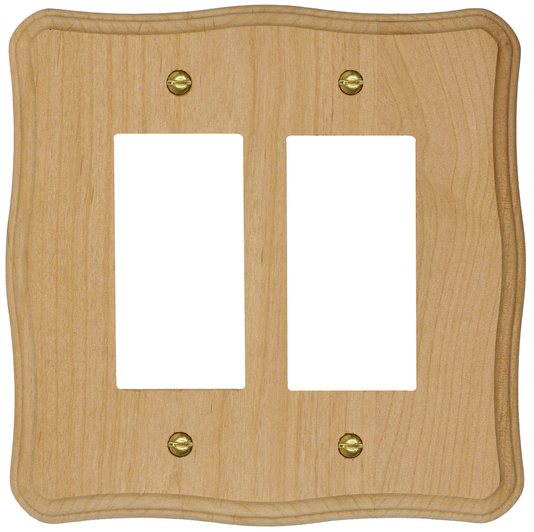 Solid Provincial Unfinished Wood Wall Plate - 4-420RR