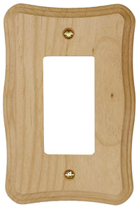 Solid Provincial Unfinished Wood Wall Plate - 4-420RR