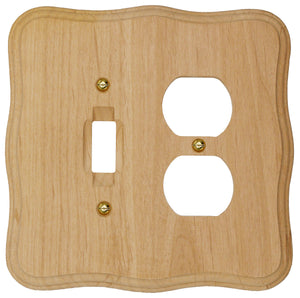 Solid Provincial Unfinished Wood Wall Plate - 4-420TT