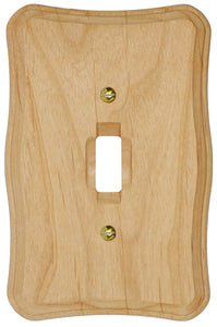 Solid Provincial Unfinished Wood Wall Plate - 4-420TT