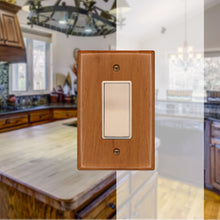 Load image into Gallery viewer, Solid Oak Wood, Switch plate, Wall plate, Cover, Rocker 4-430
