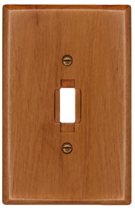 Solid Oak Wood, Switch plate, Wall plate, Cover, Toggle 4-430