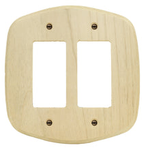 Load image into Gallery viewer, Old Country Unfinished Solid Wood Wall Plate DoubleToggle - 4-434TT
