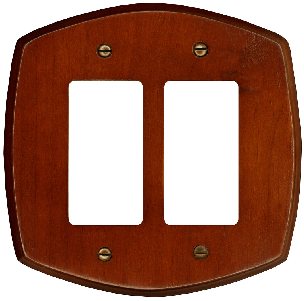 Old Country Solid Wood Wall Plate - 4-435RR