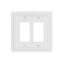 Load image into Gallery viewer, Solid White Wainscott Wood Wall Plate - 4-436TT
