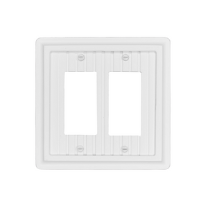 Solid White Wainscott Wood Wall Plate - 4-436RRR