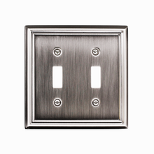 Load image into Gallery viewer, Decorative Metal Estate Satin Nickel Wall Plates - 2-201TT
